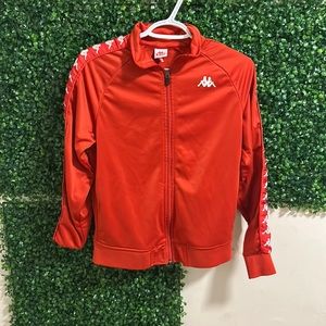 Red kappa sweater